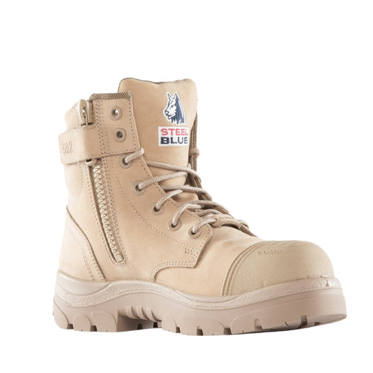 Steel Blue Argyle Zip Scuff Composite (318592)