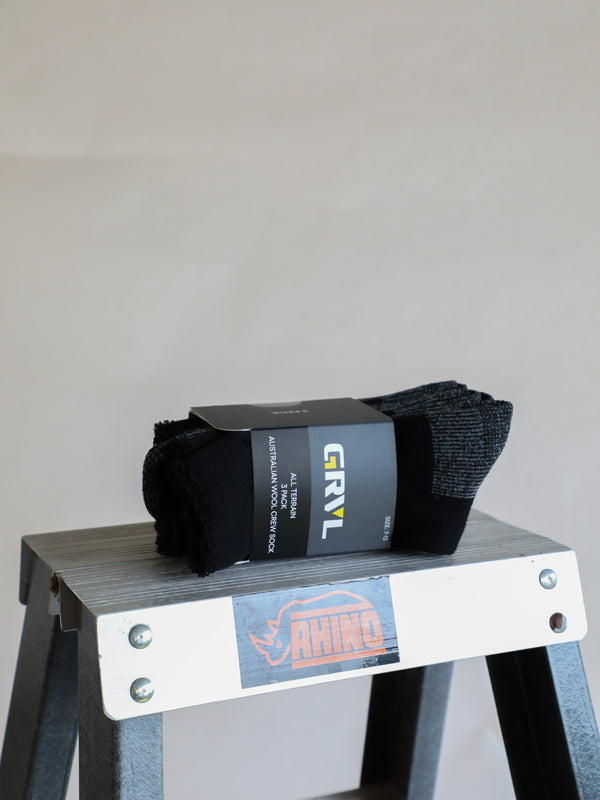 GRVL All Terrain 3 Pack Sock (GRVLS1)