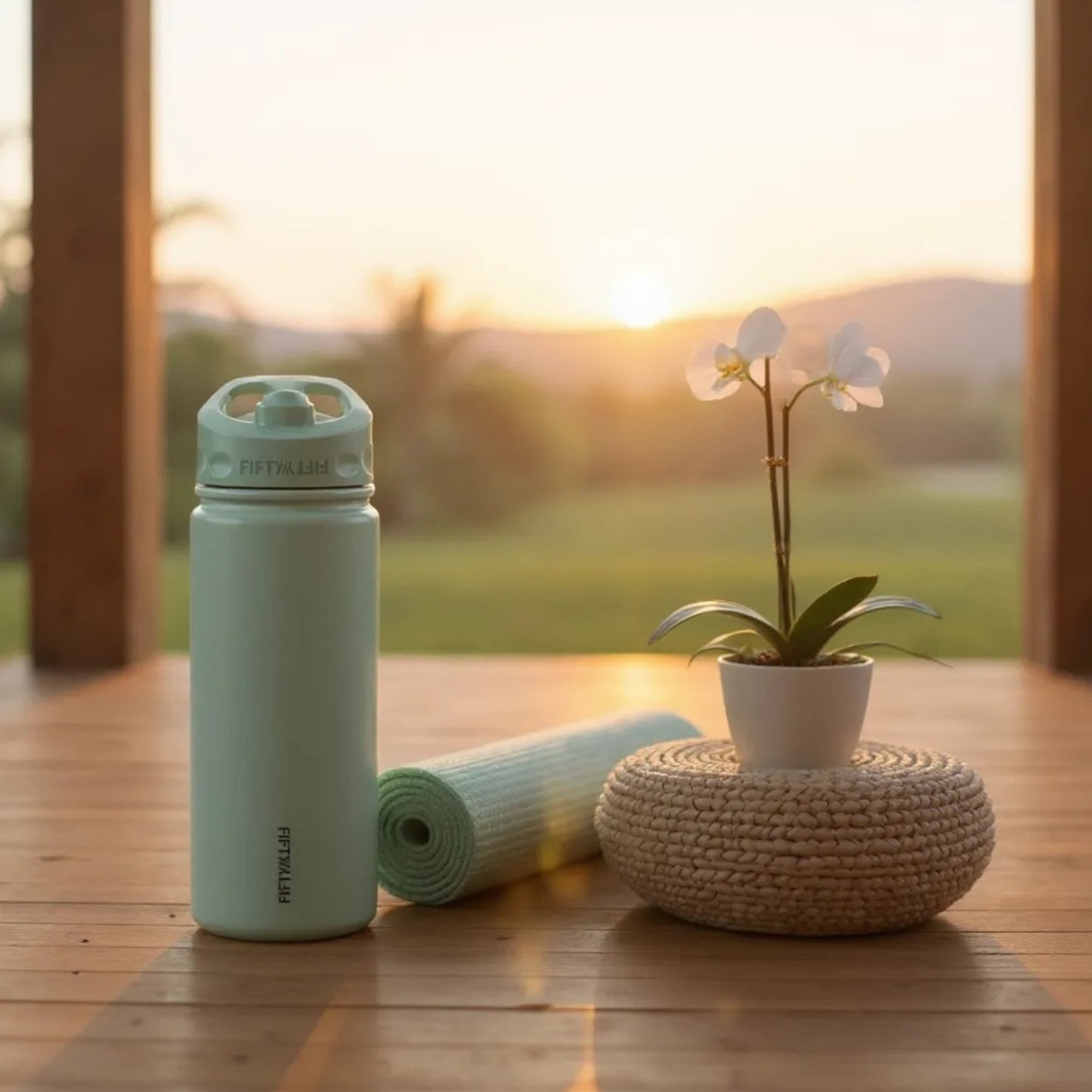 Fiftyfifty Bottle 530Ml With Strawcap (FDW355)