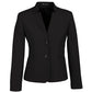Biz Corporates Womens Comfort Wool Stretch Short Jacket with Reverse Lapel (64013)