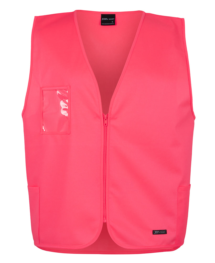 JB'S HI VIS Zip Safety Vest (6HVSZ)