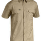 Bisley Mens X Airflow Ripstop Work Shirt Short Sleeve-(BS1414)