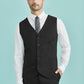 Biz Corporates Mens Cool Stretch Peaked Vest with Knitted Back (90111)