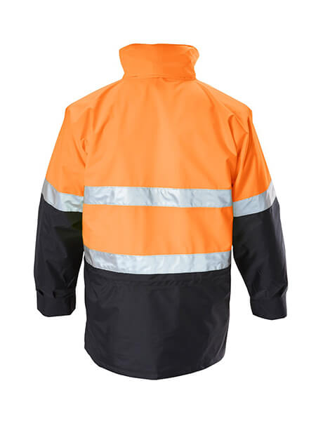 Hard Yakka Foundations Hi Visibility 6 In 1 Two Tone Jacket With Tape (Y06556)