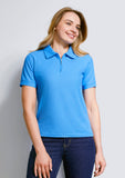 Biz Collection Womens Micro Waffle S/S Polo (P3325)