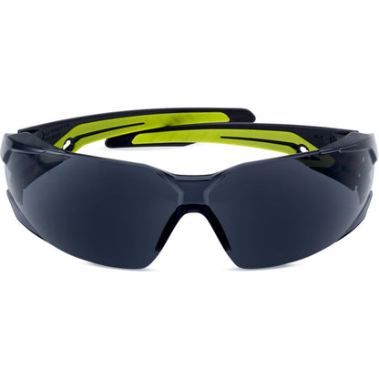 Bolle Safety SILEX+ Black / Yellow Temples Platinum AS/AF Smoke Lens (SILEXPPSF)