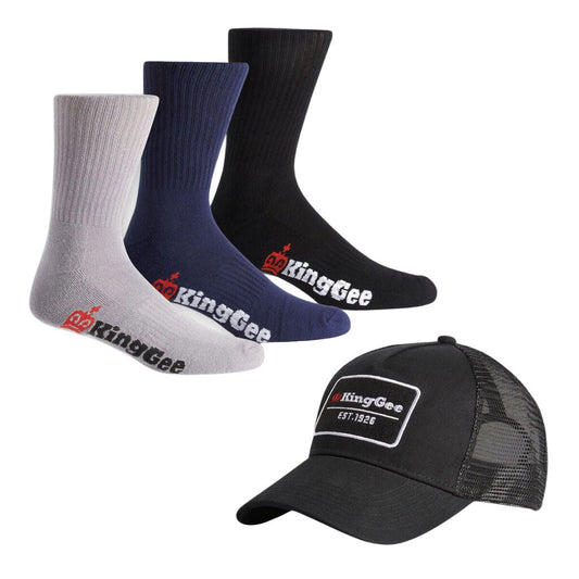 King Gee Cap And Sock Bundle (K09009)