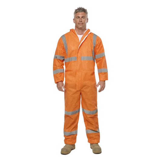 King Gee Originals Hi Vis Taped Disposable Coverall (K51012)