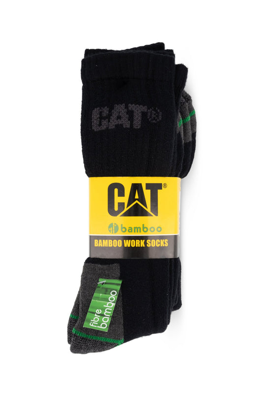 CAT Workwear 3 Pack Bamboo Sock Medium (P235300)