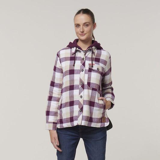 Hard Yakka Women's Quilted Shacket (Y08748)