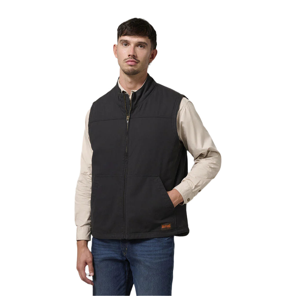 Hard Yakka Mustang Outback Canvas Vest (Y21485) – Indigo Workwear