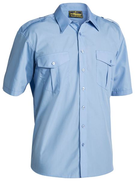 Bisley Epaulette Shirt  Short Sleeve (B71526)