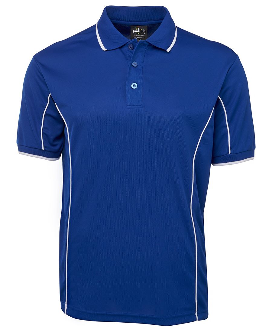 JBs Wear Adults Short Sleeve Piping Polo (7PIP)