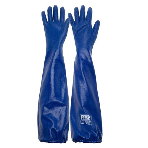 Pro Choice Blue Nitrile Extended Length Chemical Glove Pack of 6 - (BN60)