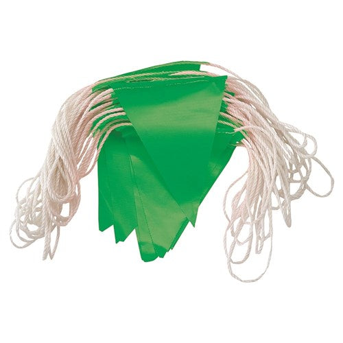 Pro Choice Orange Pvc Flag Bunting - Day Use, Green Flags Each of 1 (BUN30GN)
