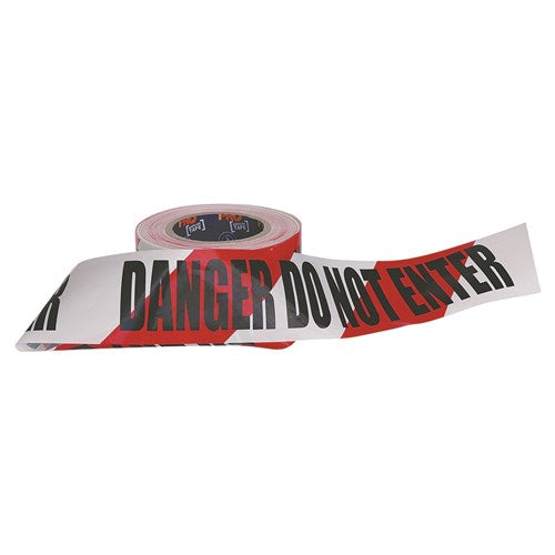 Pro Choice Danger Do Not Enter On Red/White Hazard Tape Each of 5 (DDNET10075)