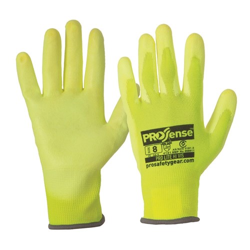Pro Choice Pro-Lite Gloves Hi-Vis Yellow Pair of 12 (PUNY)