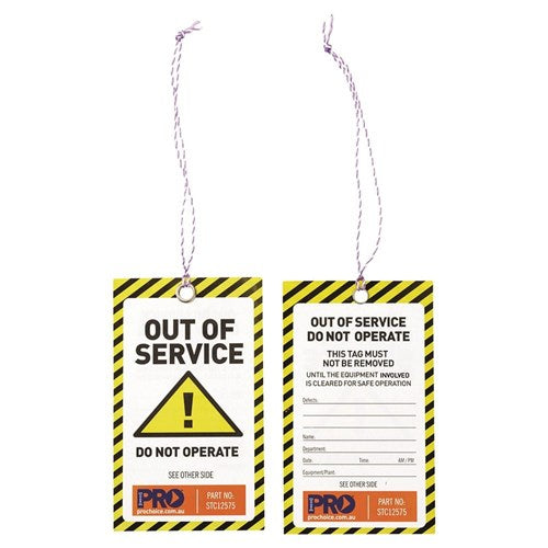 Pro Choice Caution Safety Tags - Pack Of 100 Pack of 1 (STC12575)