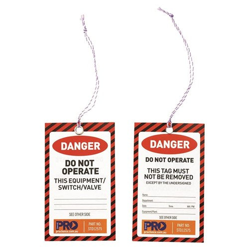 Pro Choice Danger Safety Tags - Pack Of 100 Pack of 1 (STD12575)