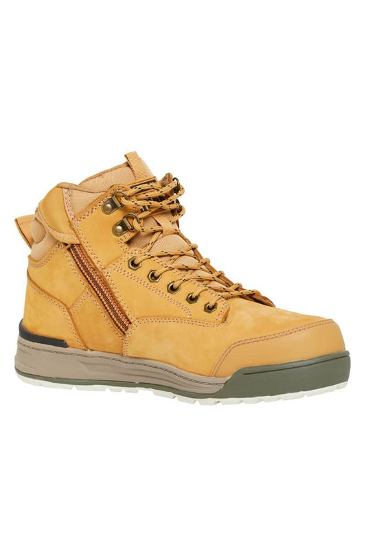 Hard Yakka 3056 Lace Up & Side Zip Steel Toe Safety Boot (Y60200)