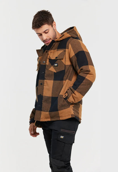 CAT Workwear Hooded Flannel Shirt Jacket (1040045)