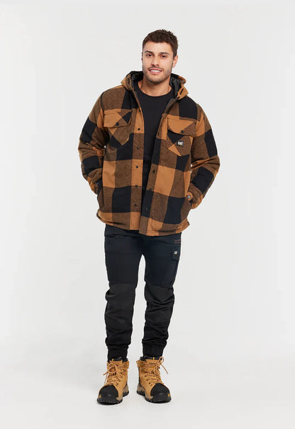 CAT Workwear Hooded Flannel Shirt Jacket (1040045)