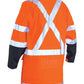 Bisley TTMC-W 3M X Taped Two Tone Hi Vis  Stretch PU Rain Coat-(BJ6955XT)