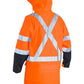 Bisley TTMC-W 3M X Taped Two Tone Hi Vis  Stretch PU Rain Coat-(BJ6955XT)