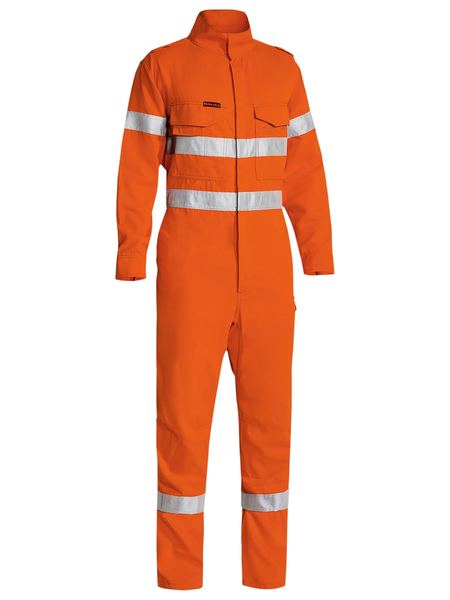 Bisley Tencate Tecasafe Taped Hi Vis FR Lightweight Engineered Coverall-(BC8185T)