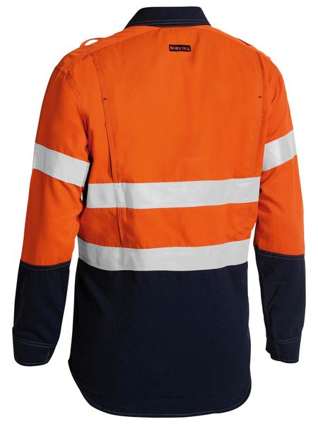 Bisley Tencate TecasafeÂ® Plus 700 Taped Hi Vis Fr Vented Shirt-(BS8082T)