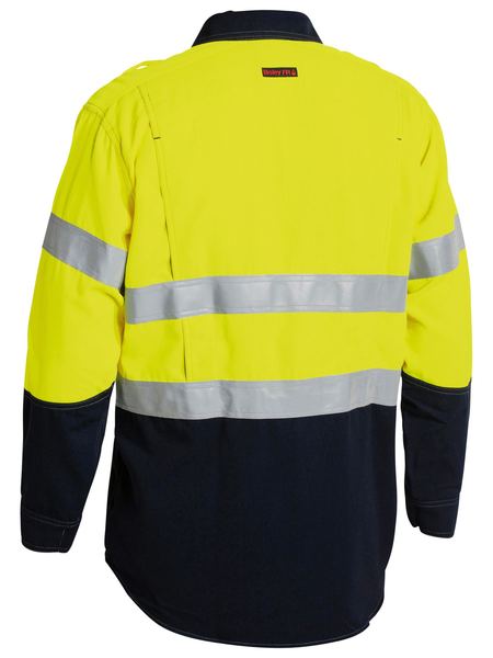 Bisley Tencate TecasafeÂ® Plus 700 Taped Hi Vis Fr Vented Shirt-(BS8082T)