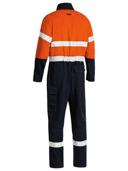 Bisley Tencate TecasafeÂ® Plus Taped 2 Tone Hi Vis Fr Lightweight Engineered Coverall-(BC8186T)