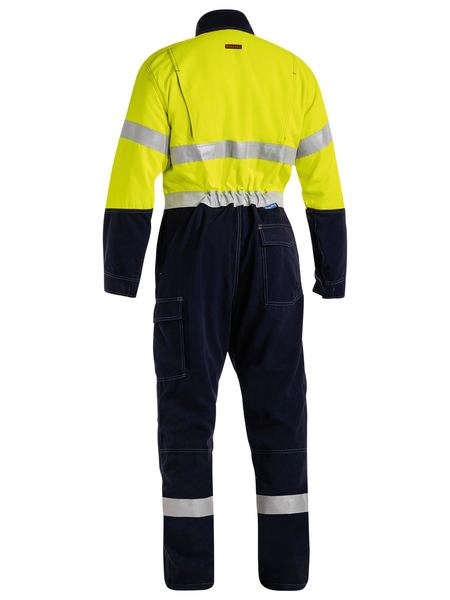 Bisley Tencate TecasafeÂ® Plus Taped 2 Tone Hi Vis Engineered FR Vented Coverall-(BC8086T)