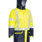 Bisley Taped Two Tone Hi-Vis Stretch PU Rain Coat (BJ6935HT)