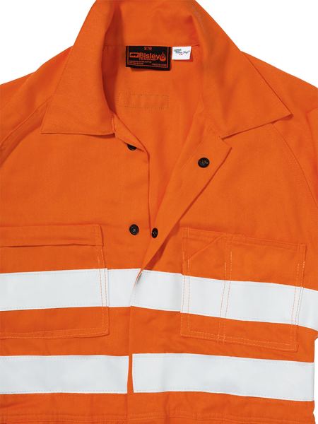 Bisley  Indura Ultra Soft Fire Retardant Coverall 3m Fr Reflective Tape-(BC8001)