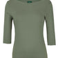 JB's C of C Ladies 3/4 Sleeve Boat Neck Tee (1BT3)