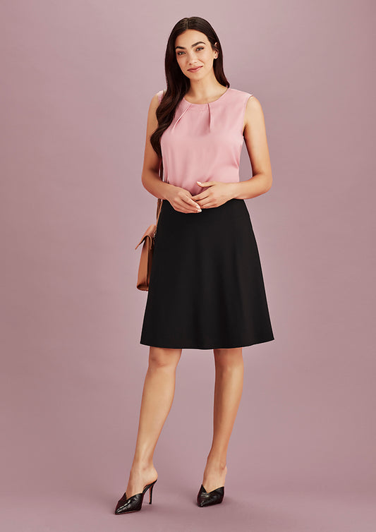 Biz Corporate Womens Siena Bandless Flared Skirt (20718)