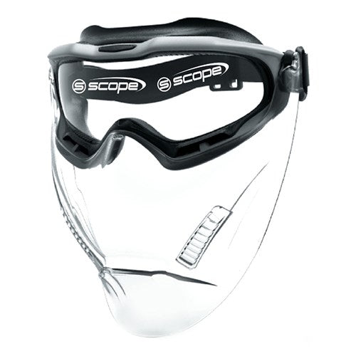 Pro Choice Spartan With Clear Visor/Grey Frame Titanium AF/AS Clear Lens-(220GCV)