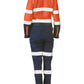Bisley Womens Taped Hi Vis Cotton Drill Coverall (BCL6066T)