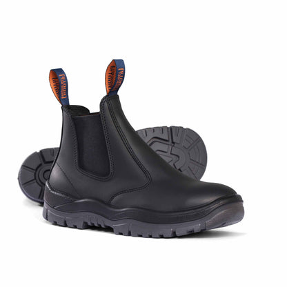 Mongrel Black Elastic Side Premium Safety Boot  (240020)