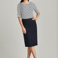 Biz Corporates Womens Comfort Wool Stretch Relaxed Fit Lined Skirt (24011)