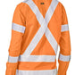 Bisley Women's X Taped Biomotion Hi Vis Cool Lightweight Drill Shirt (BL6166XT)