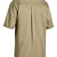 Bisley Closed Front Cotton Drill Shirt - Short Sleeve-(BSC1433)