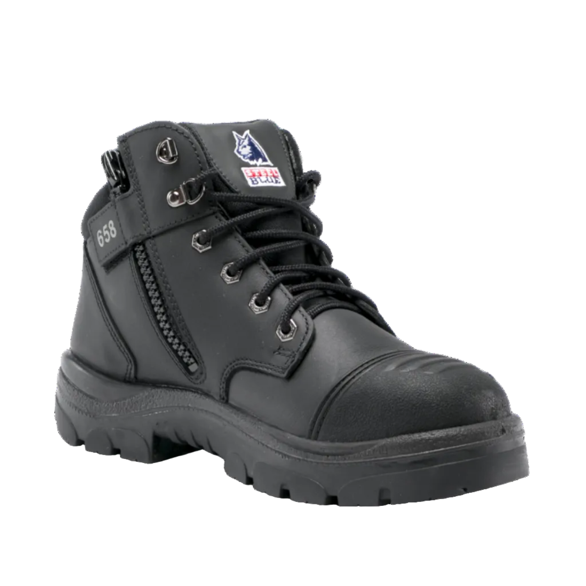 Steel Blue Argyle Zip Scuff Waterproof Boot (312639)
