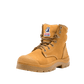 Steel Blue Argyle Lace Up Boot with Zip and Bump Cap - Wheat (332152)