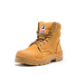 Steel Blue Argyle Lace Up Boot with Zip and Bump Cap - Wheat (332152)