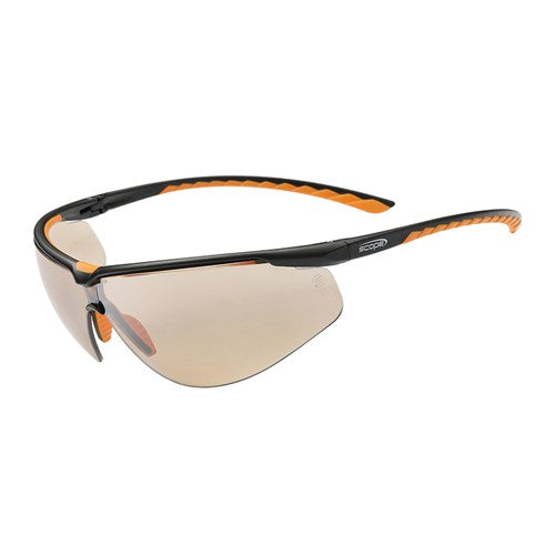 Pro Choice Air Flex Black/Orange Frame Light Brown Mirror AS Lens-(390LBM)