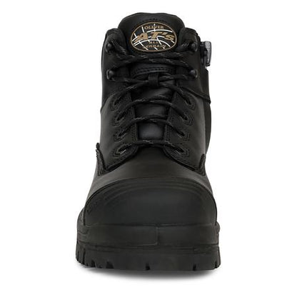Oliver 130Mm Black Zip Sided Hiker Boot (45640Z)