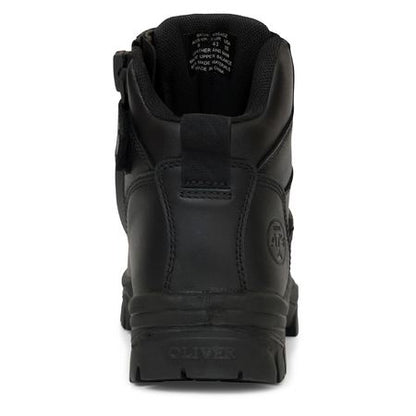 Oliver 130Mm Black Zip Sided Hiker Boot (45640Z)