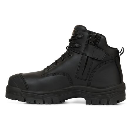 Oliver 130Mm Black Zip Sided Hiker Boot (45640Z)
